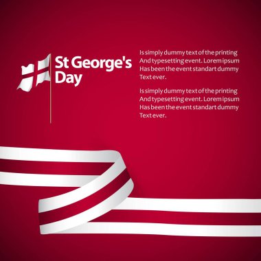 St George's Day Vektör Şablontasarım İllüstrasyon