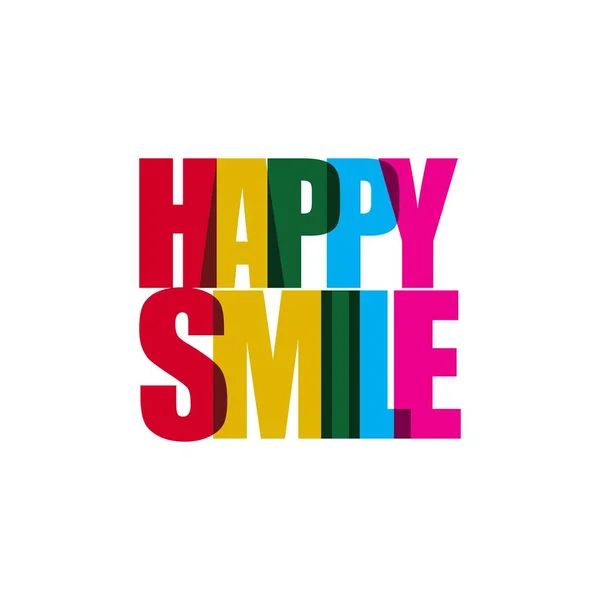 Happy Smile Vector șablon Design Ilustrație — Vector de stoc