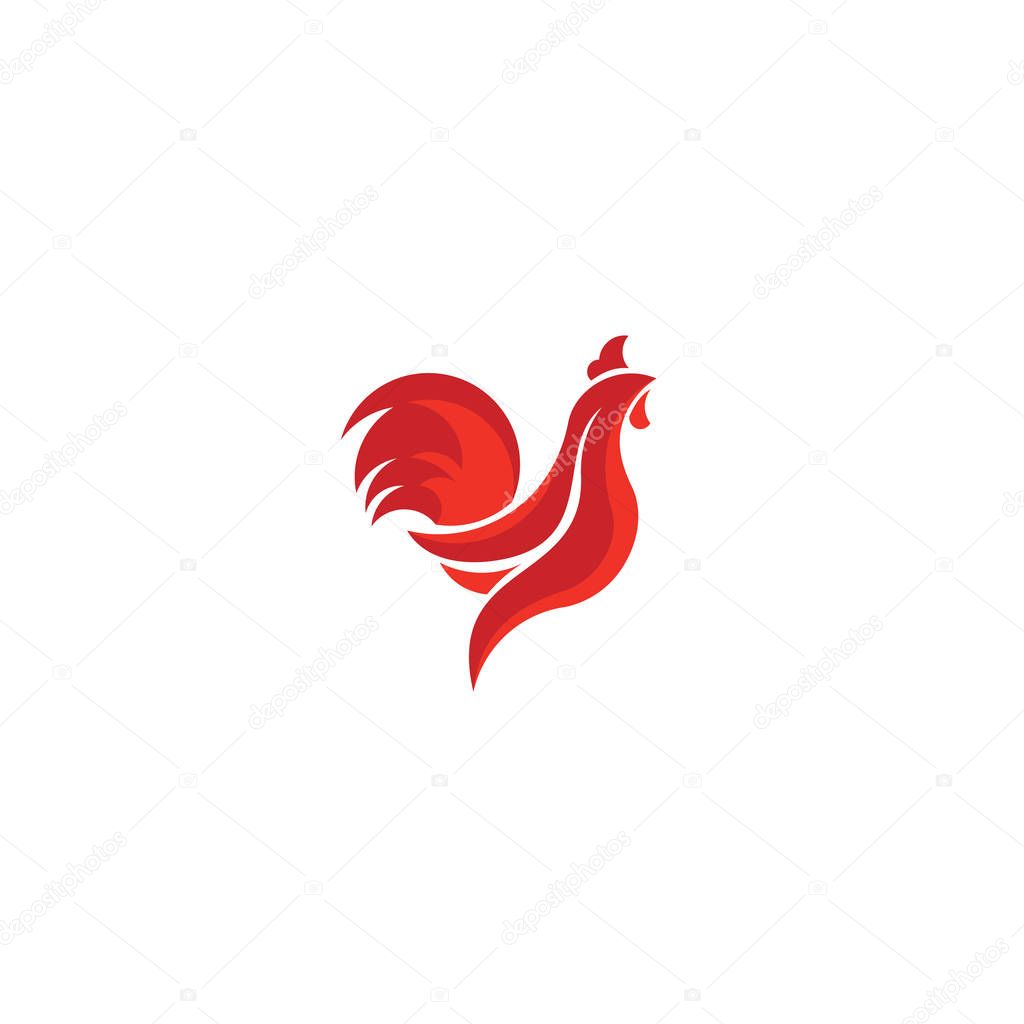 Rooster Company Logo Vector Template Design Illustration