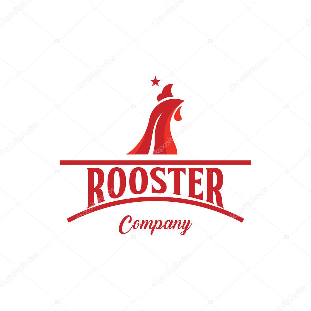 Rooster Company Logo Vector Template Design Illustration