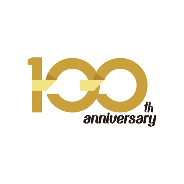 100 Anos Anniversary Vector Template Design Ilustração —  Vetores de Stock