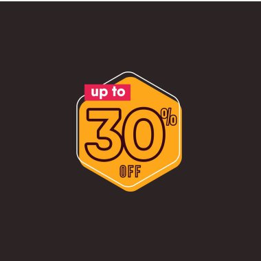 Etiket Vektörü Şablon Tasarım Resimlerinde% 30 'a kadar indirim