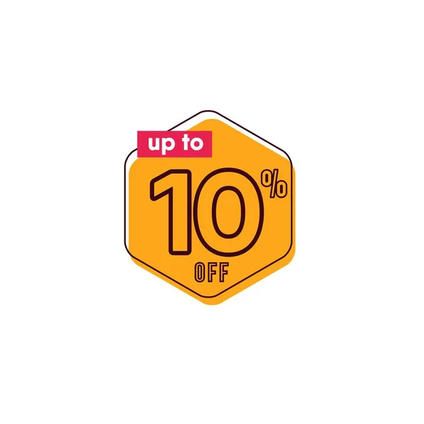 Έκπτωση έως 10% off Label Vector Template Σχεδιασμός Εικονογράφηση — Διανυσματικό Αρχείο