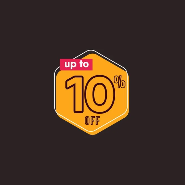 Έκπτωση έως 10% off Label Vector Template Σχεδιασμός Εικονογράφηση — Διανυσματικό Αρχείο