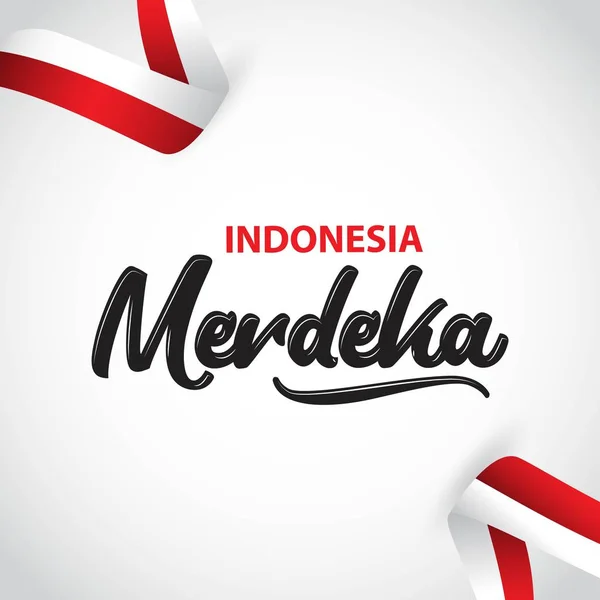 Indonesien Merdeka vektor mall design illustration — Stock vektor