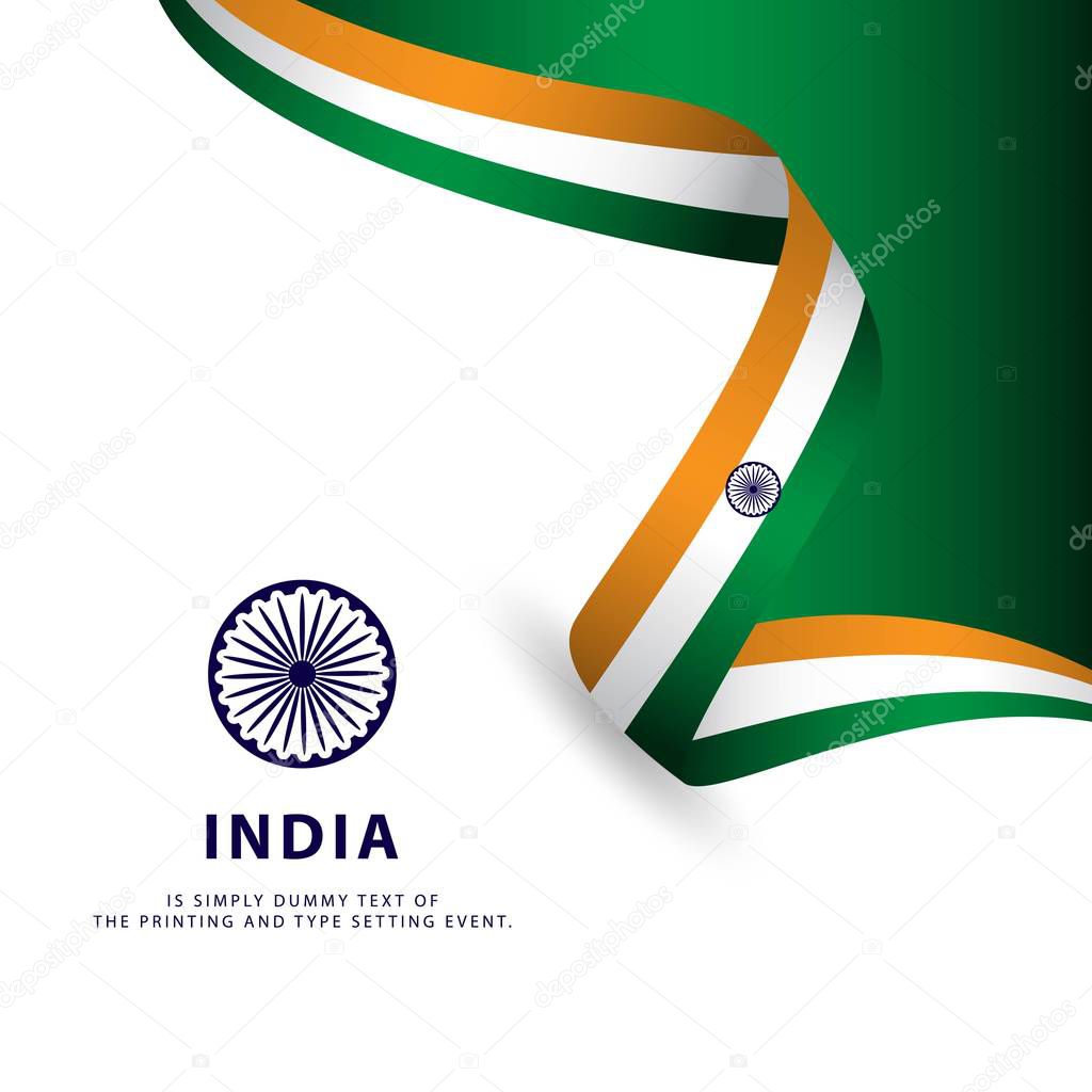 India Independence Day Vector Template Design Illustration