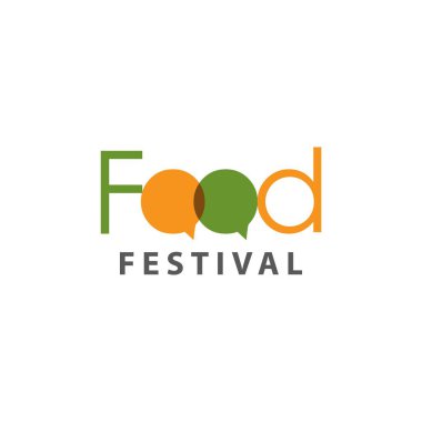 Gıda Festivali Logo Vektör Şablon tasarım İllüstrasyon