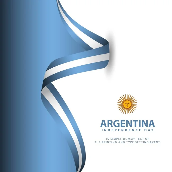 Argentina den nezávislosti návrh šablony ilustrace — Stockový vektor