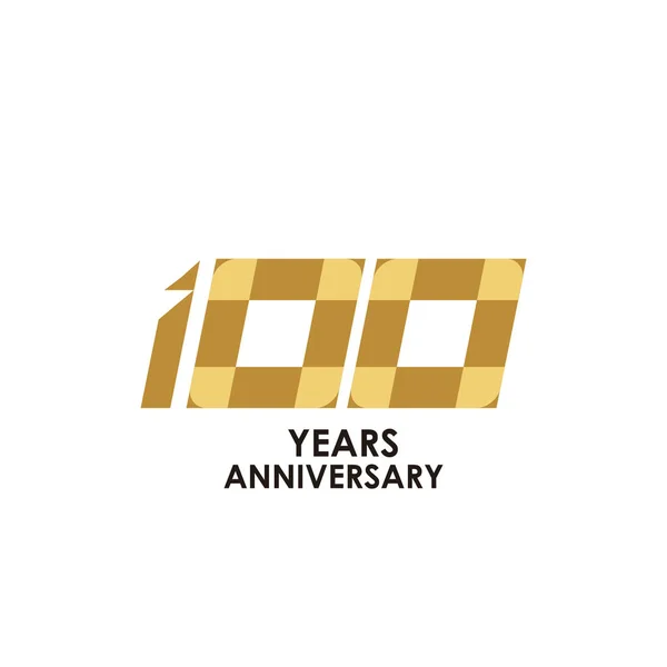 100 Year Anniversary Vector Template Design Illustration — Stock Vector