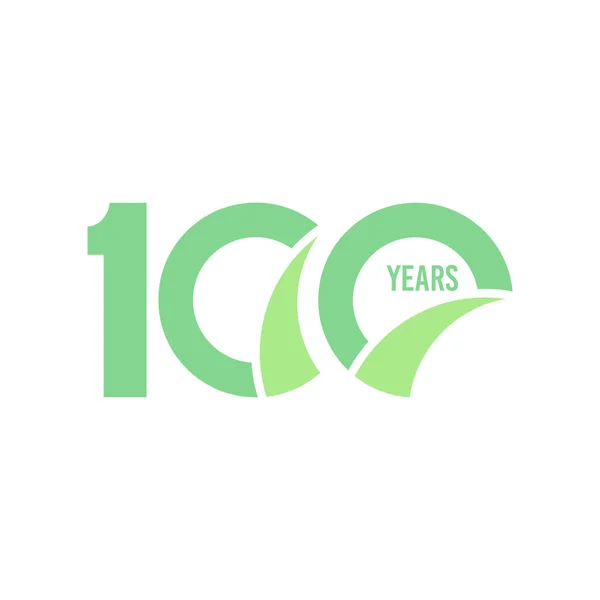 100 Anos Anniversary Vector Template Design Ilustração —  Vetores de Stock