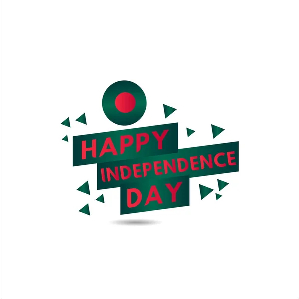 Illustration vectorielle heureuse de conception de modèle de jour de l'indépendance du Bangladesh — Image vectorielle