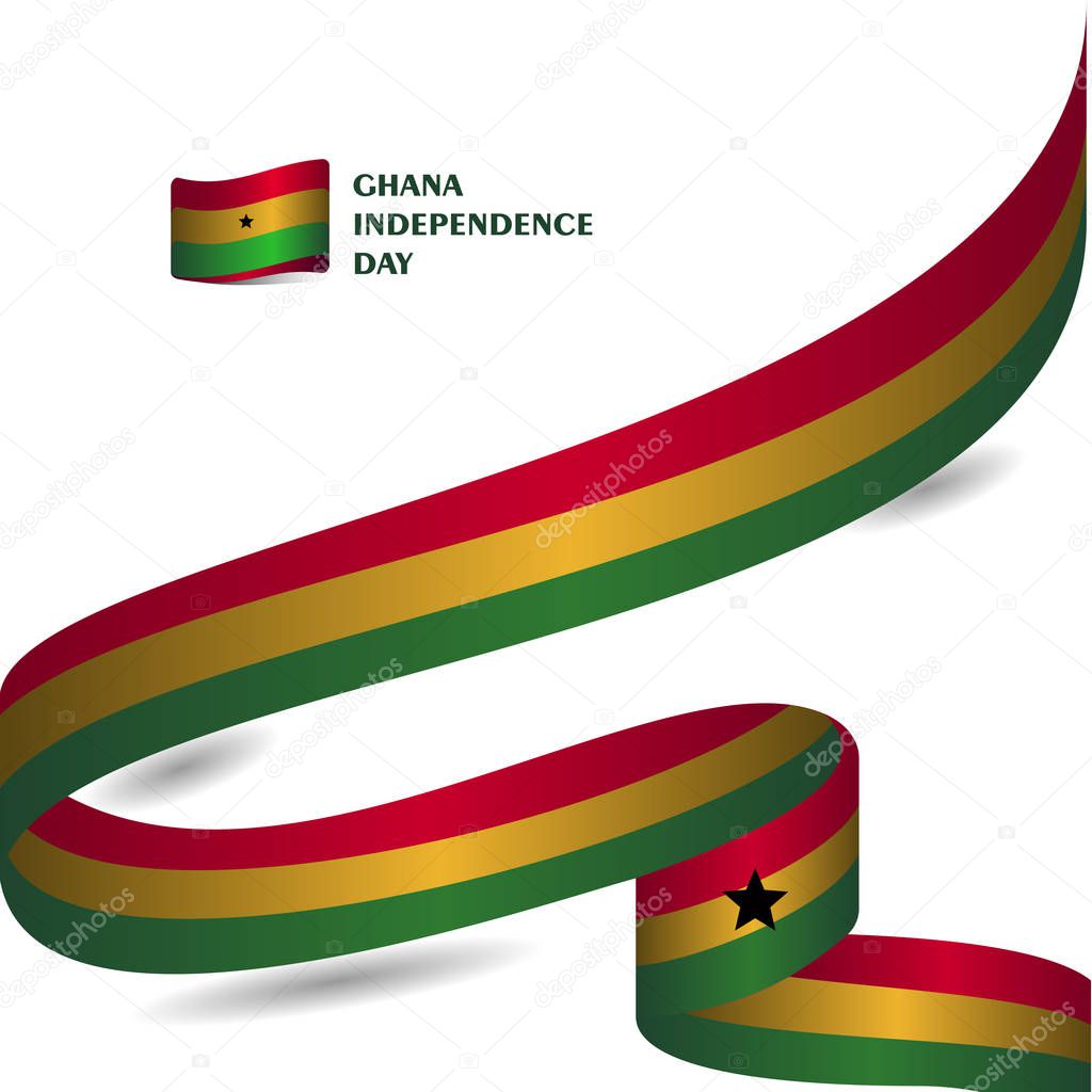 Ghana Independence Day Vector Template Design Illustration