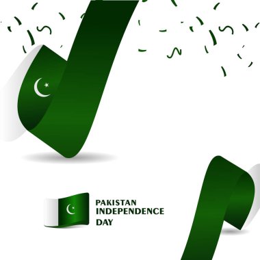 Pakistan independence Day Vector Template Design Illustration clipart