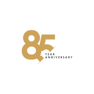 85 Yıl Yıldönümü Vektör Şablonu Çizimi