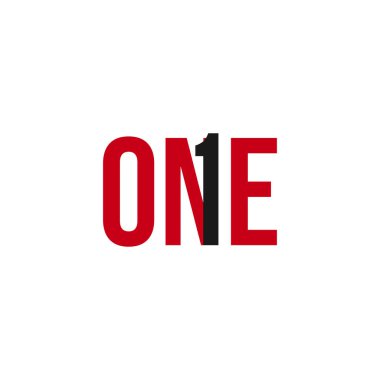 Bir Logo Tasarım Vektör Şablonu İllüstrasyon