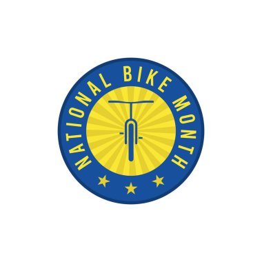 Ulusal Bisiklet Ay Vektör Şablon tasarım İllüstrasyon