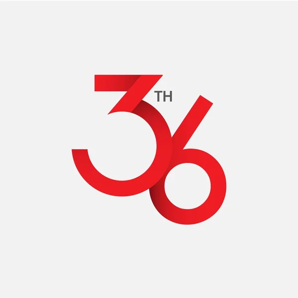 36 η επέτειος του σχεδιασμού διανυσματικών προτύπων — Διανυσματικό Αρχείο