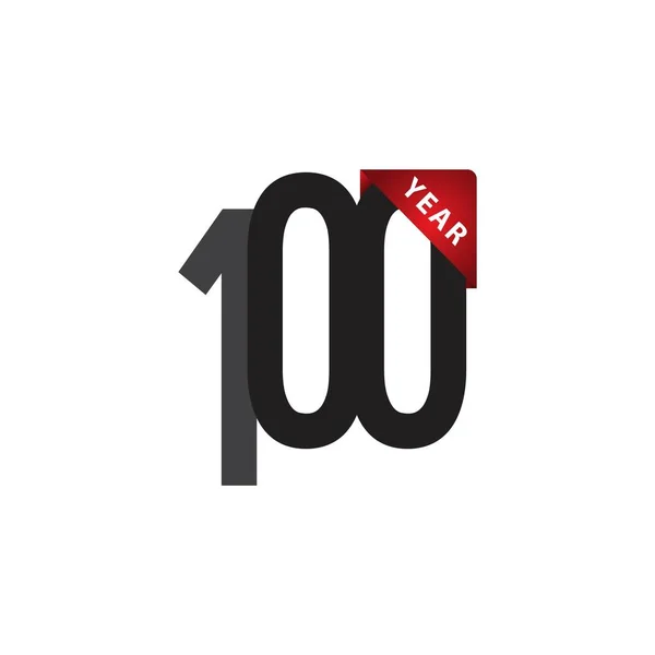 100 Anos Anniversary Vector Template Design Ilustração — Vetor de Stock