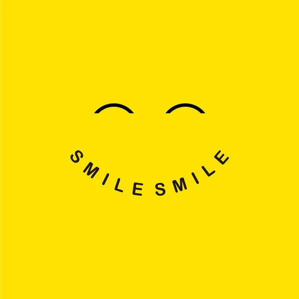 Illustration de conception de modèle vectoriel de logo de sourire — Image vectorielle