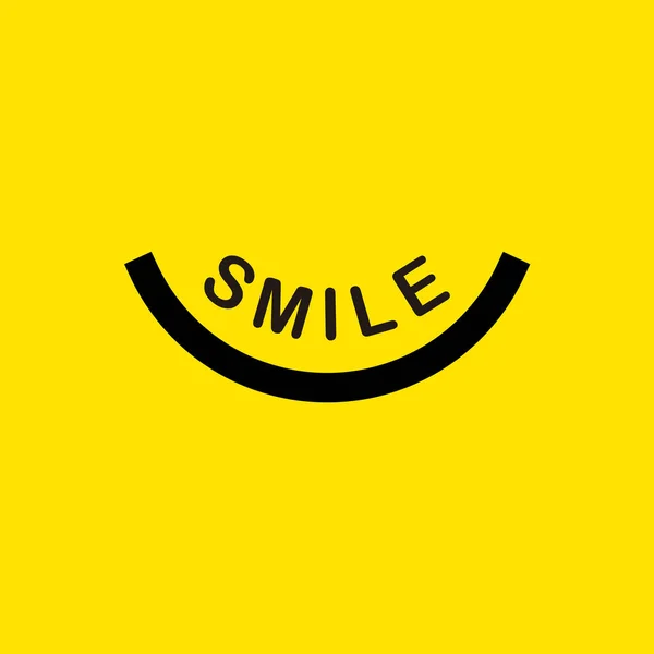 Sonrisa Logo Vector Plantilla Diseño Ilustración — Archivo Imágenes Vectoriales
