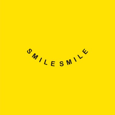 Smile Logo Vektör Şablontasarım İllüstrasyon