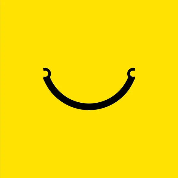 Sonrisa Logo Vector Plantilla Diseño Ilustración — Vector de stock
