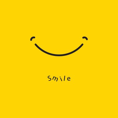 Smile vektör şablon tasarım Illustration
