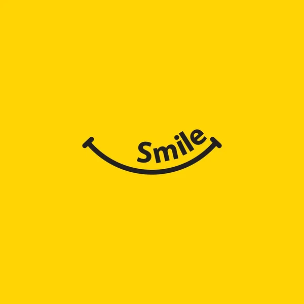 Smile vektör şablon tasarım Illustration — Stok Vektör