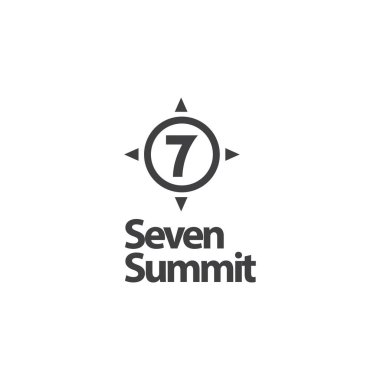 Seven Summit Vektör Şablonu Tasarım İllüstrasyon