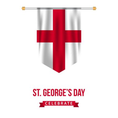 St George's Day Vektör Şablontasarım İllüstrasyon