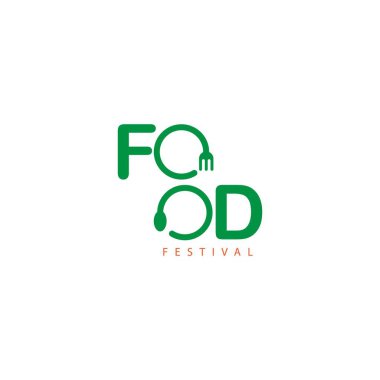 Gıda Festivali Logo Vektör Şablon tasarım İllüstrasyon