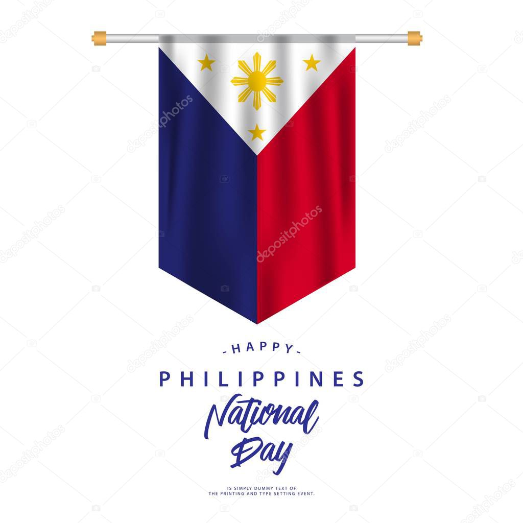 Philippines National Day Vector Template Design Illustration