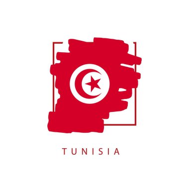Tunus Fırça Logo Vektör Şablon tasarım İllüstrasyon