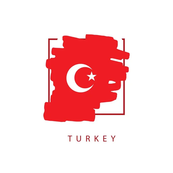 Turquia escova Logo Vector Template Design Ilustração —  Vetores de Stock