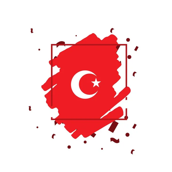Turquía Pincel Logo Vector Plantilla Diseño Ilustración — Vector de stock