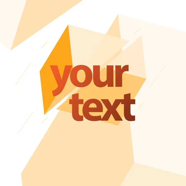 Texto Label Vector Template Design Ilustração — Vetor de Stock