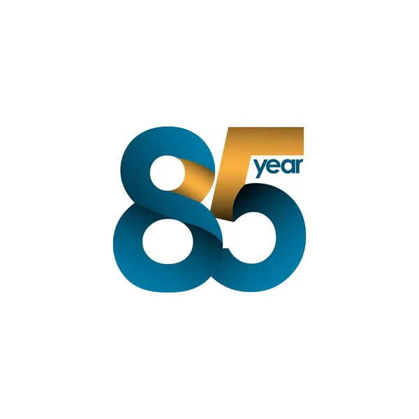 85 Year Anniversary Celebration Vector Template Design Illustration — Stock Vector