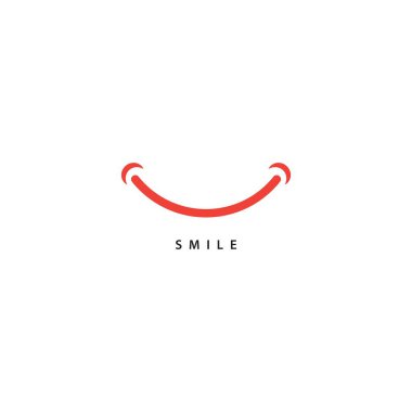 Smile vektör şablon tasarım Illustration