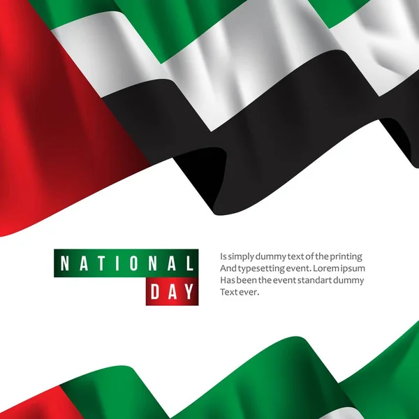 UAE National Day Vector Template Design Illustration