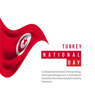 Türkiye Ulusal Günü Vektör Şablonu Tasarım İllüstrasyon