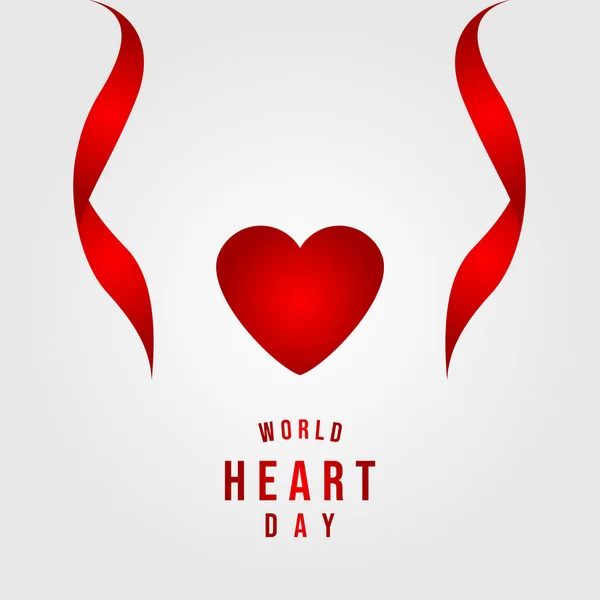 World Heart Day Vector Template Design Illustration