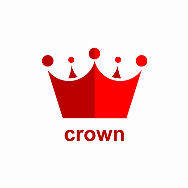 Crown Vektör Şablontasarım İllüstrasyon — Stok Vektör