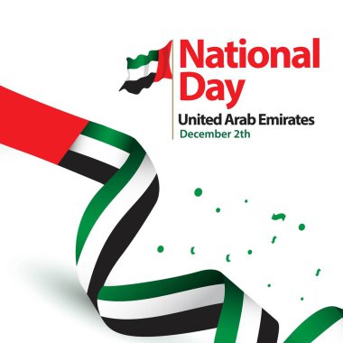 National Day United Arab Emirates Vector Template Design Illustration clipart