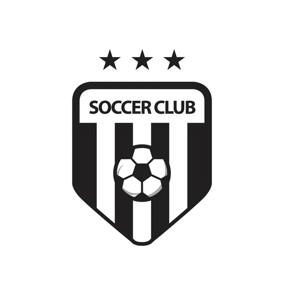 足球俱乐部标志矢量模板设计插图 — 图库矢量图片