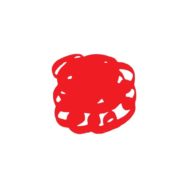 Червоний пензлик Векторний дизайн шаблону Ілюстрація — стоковий вектор