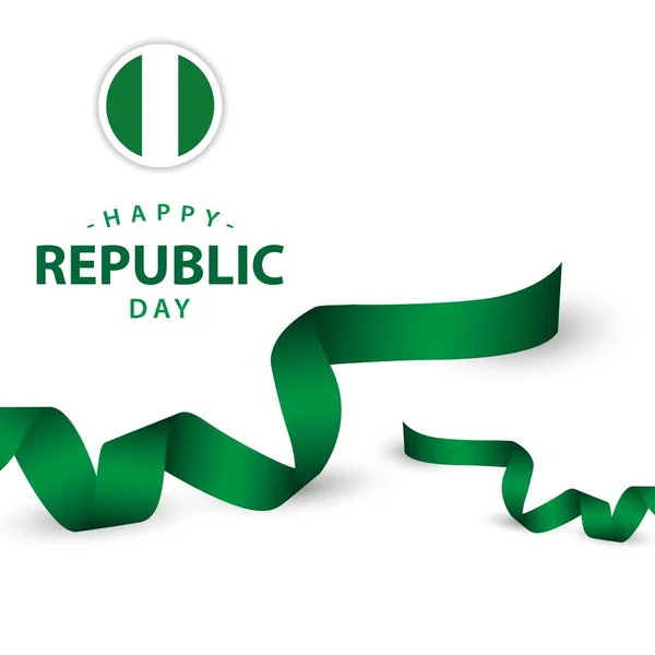 Happy Nigeria Republic Day Vector Template Design Illustration