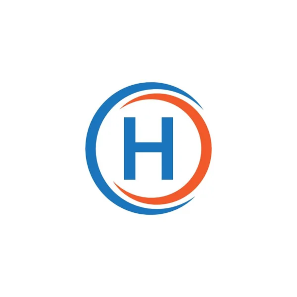 H 회사 로고 벡터 템플릿 디자인 일러스트 — 스톡 벡터
