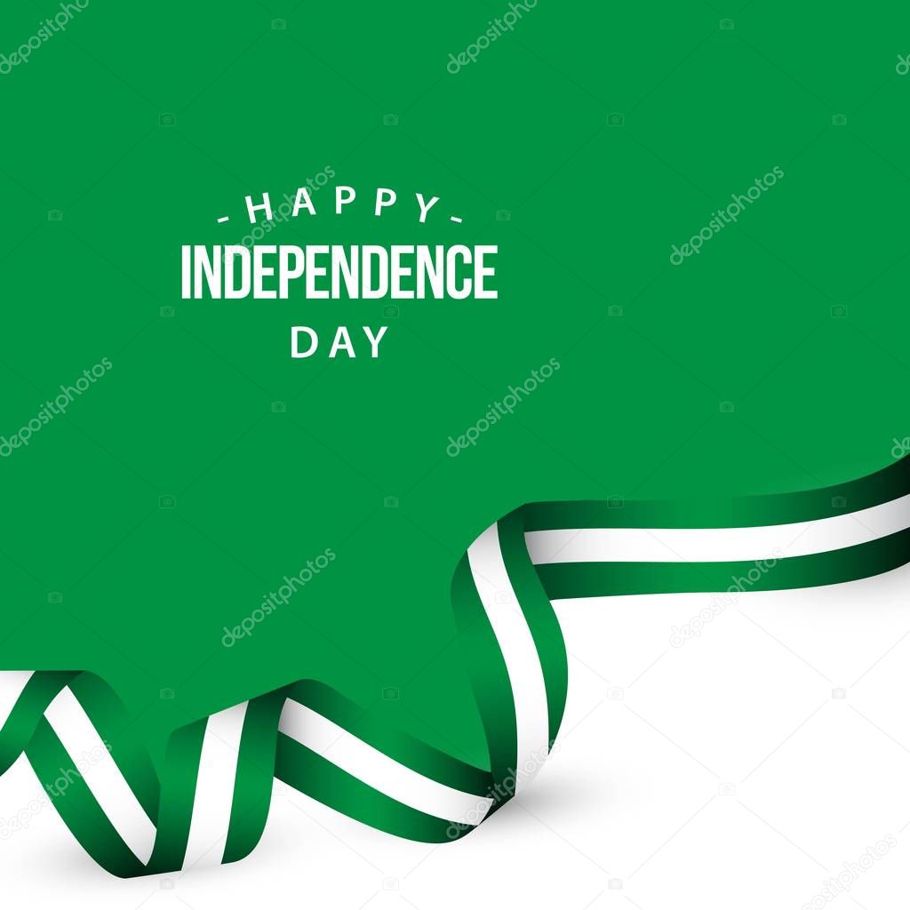 Happy Nigeria Independence Day Vector Template Design Illustration