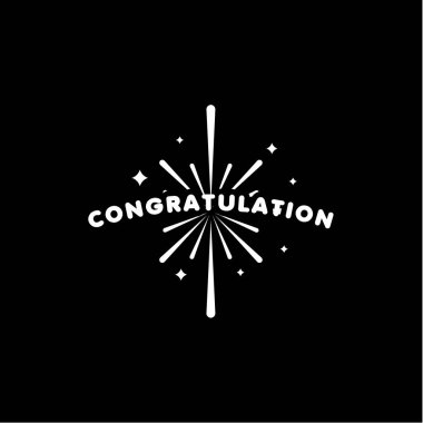 Tebrikler Vektör Şablonu Tasarım İllüstrasyon