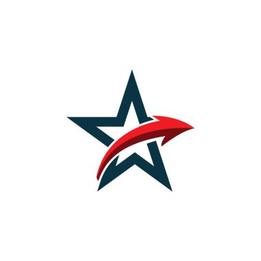 Yıldız Logo vektör şablonu tasarlamak